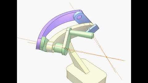 Spherical 4 Bar Linkage Mechanism 2