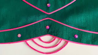 creative beautiful Blouse neck design | cutting and stitching