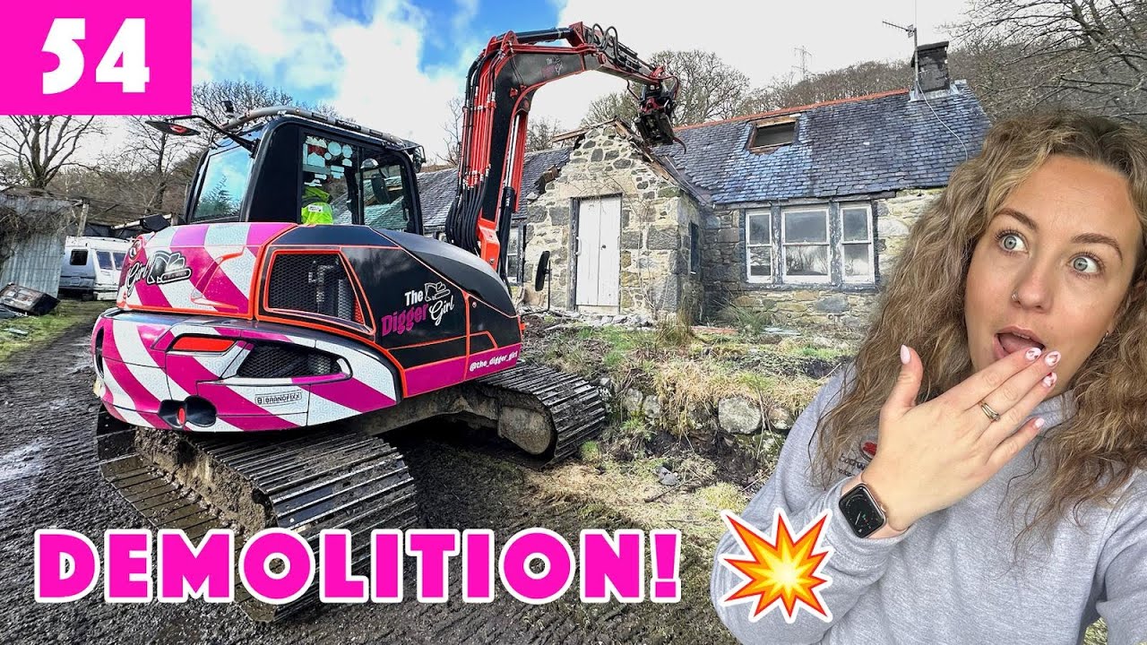 Я СНЕС коттедж с помощью экскаватора!!