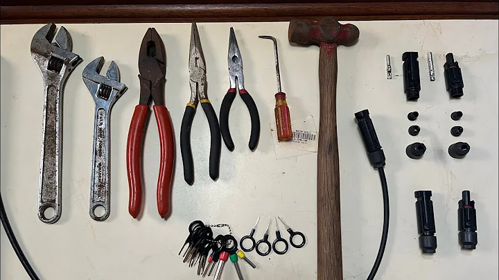 How to remove an MC4 connector pin from the connector for repair and or recycling the connector