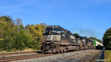 NS: A double stack train is passing the station, Spartanburg, SC
