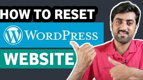 How to Reset WordPress Website to Default Easiest Way to WP Reset Hindi Urdu