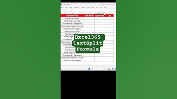 Excel TEXTSPLIT Function in 60 Seconds 🚀 | Excel 365 Tutorial.#excel365 #textsplit