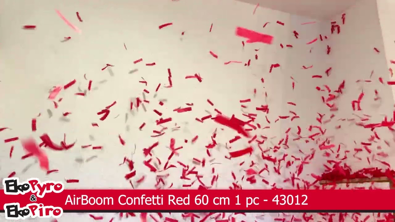AirBoom Confetti Red 60 cm 1 pc - 43012