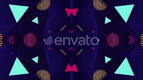 Flying Geometric Shape II | Motion Graphics - Envato elements