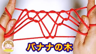 【あやとり】バナナの木の作り方　難しいけれど分かりやすく解説【音声解説あり】String figures Banana tree / ばぁばのあやとり