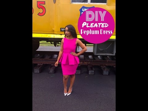 diy peplum dress DIY Designer Fashion - Make your own Victoria Beckham inspired Peplum outfit, great for the office or casual day out!