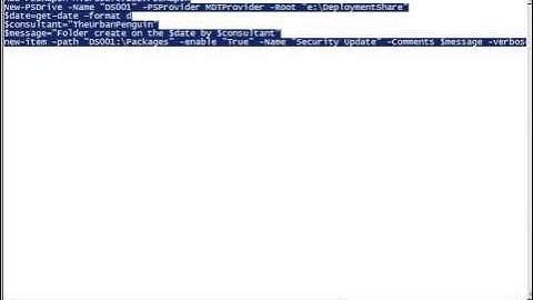 POWERSHELL: MDT Folders - Consistent Excellence