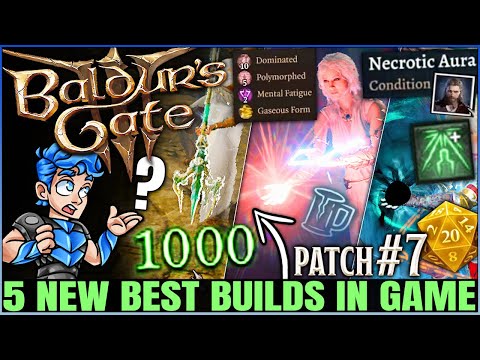 Baldurs Gate 3 - New Update - 5 Best MOST POWERFUL Builds Found - INFINITE Damage & Build Guide!