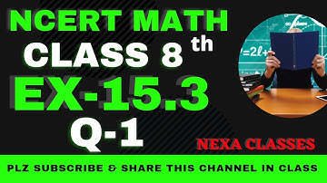 Ex-15.3 Q-1 | Chapter 15 | Graphs | Class 8th NCERT Math |
