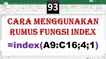 cara menggunakan rumus fungsi index di excel