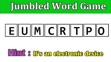 #7 Guess the Jumbled Word By Using the Hint | Word Scramble | Puzzles #guessthejumbledword #jumble