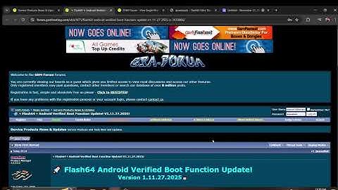 🚀 Flash64 Android Verified Boot Function Update!Version 1.11.27.2025 📅