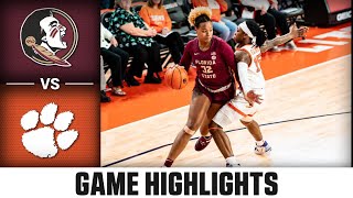 Florida State vs. Clemson Women's Basketball Highlights (2022-23)