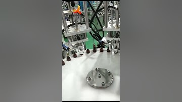 Automated Filling and Capping Machines, 4 Heads filling, dropper placing, and 2 heads screw capping