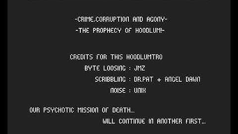 Hoodlum   Virocop AGA mp4 HYPERSPIN AMIGA INTRO CRACKTRO DEMO COMMODORE NOT MINE VIDEOS