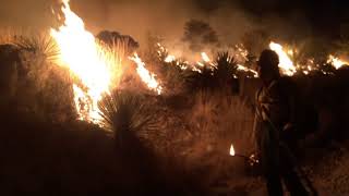 FF using drip torch