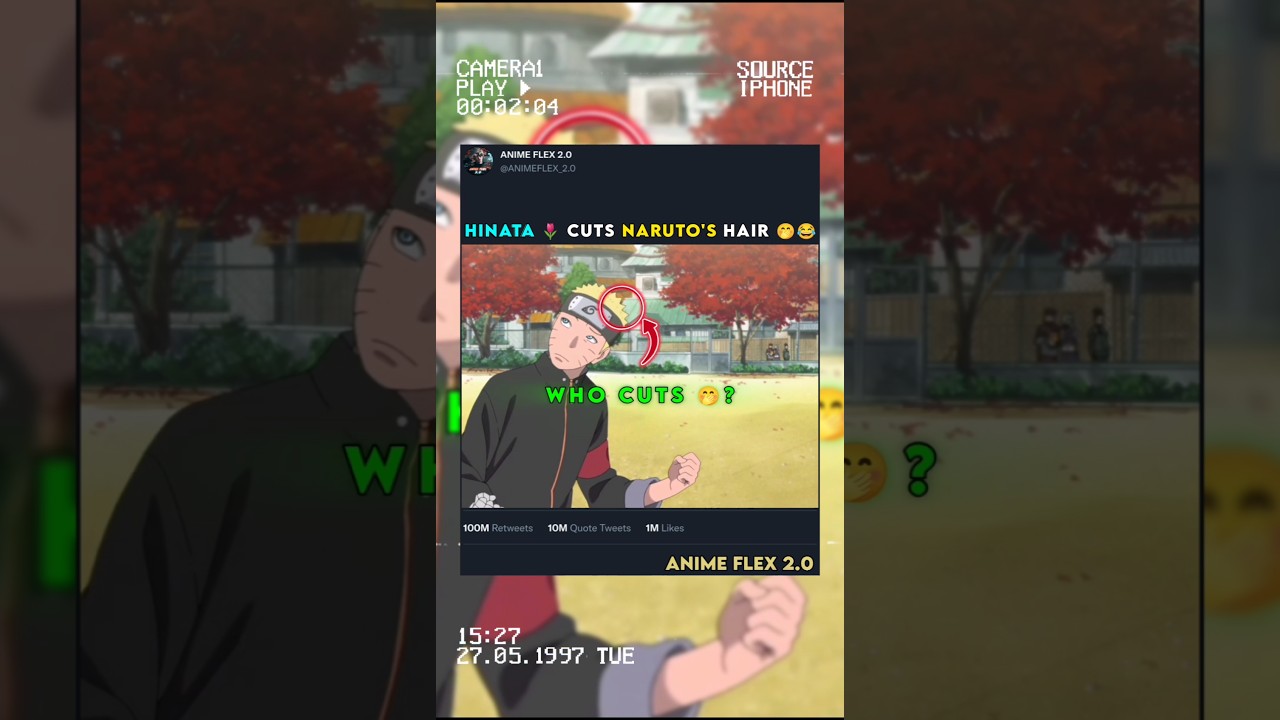 DID YOU NOTICE NARUTO'S HAIRSTYLE IN THE LAST NARUTO MOVIE 🤭😂 #naruto #narutoshippuden #shorts