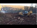 Расчистка просеки - бульдозер Shantui SD32 , Каймоново