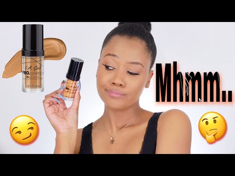 LA GIRL PRO COVERAGE Foundation Review + 10-Hour Wear Test | Illuminating Foundation on Oily Skin