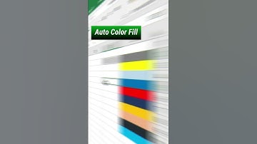 Auto color fill in excel #shorts #exceltips #ytshortsindia