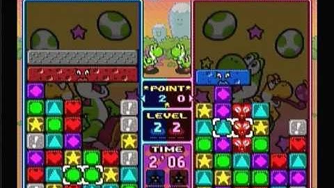 Tetris Attack Vs on Super Nintendo 2nd Match