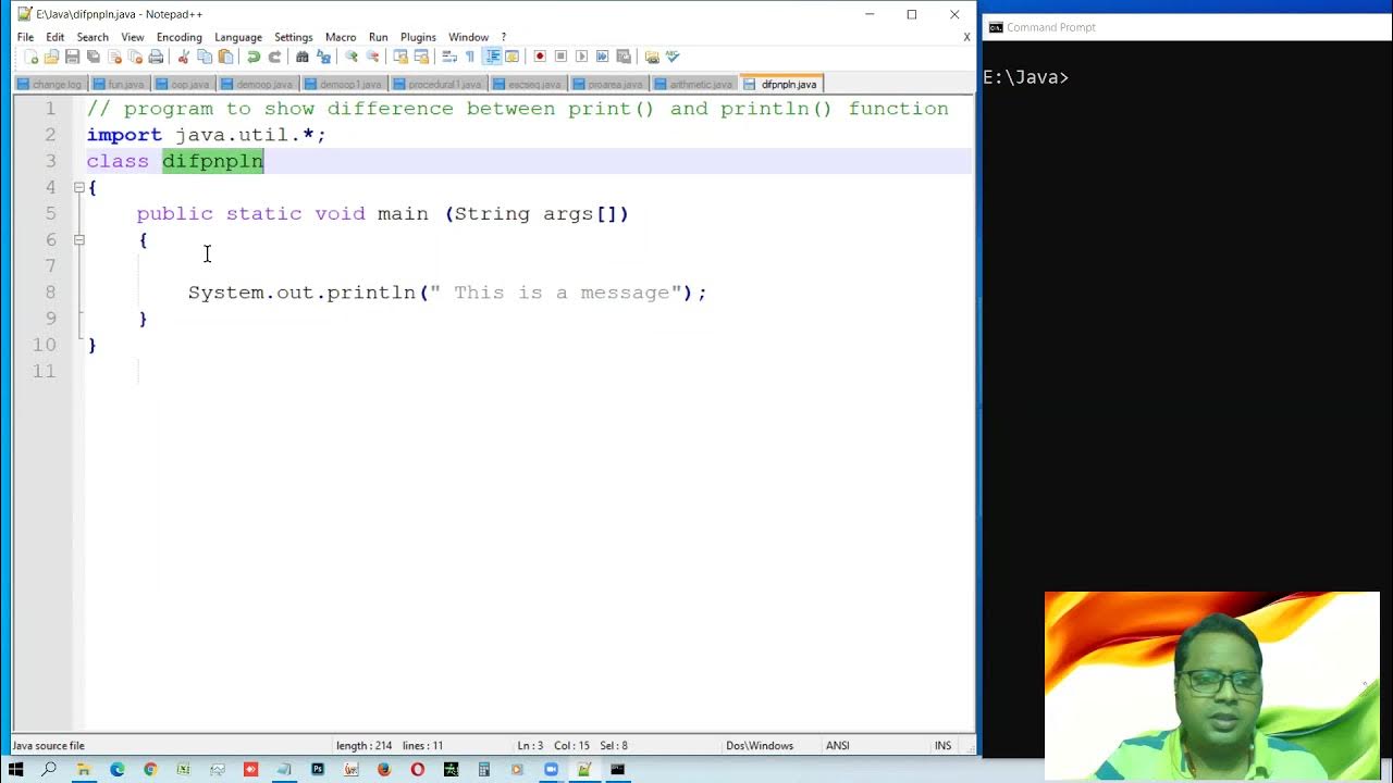 Difference Between print and println functions - YouTube