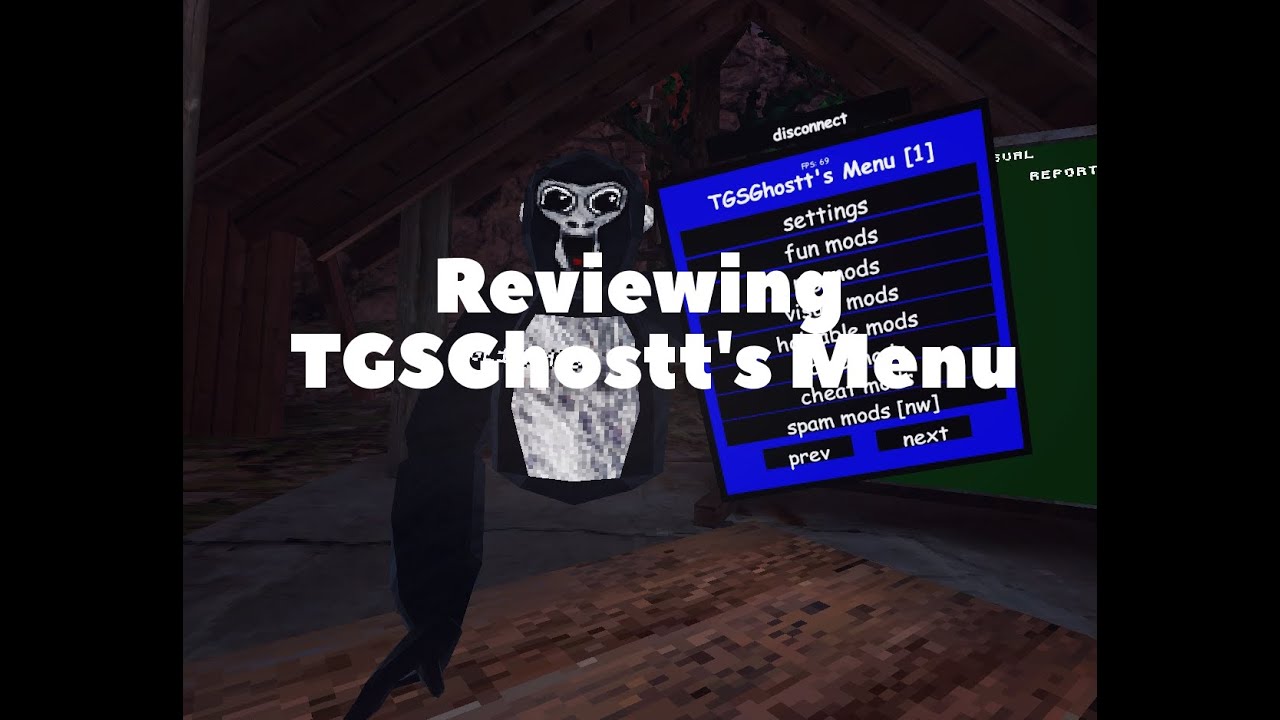 Showcase 𝙏𝙂𝙎𝙂𝙝𝙤𝙨𝙩𝙩𝙨-𝙈𝙚𝙣𝙪 Gorilla Tag Mod Menu - YouTube