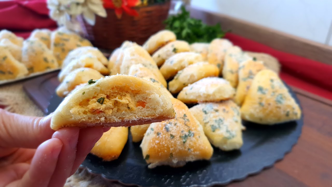 FIZ SALGADO COM MASSA FERMENTADA E SÓ ASSEI NO DIA SEGUINTE! VEJA O SEGREDO DESSA RECEITA.