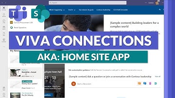 Microsoft Teams Home Page - the NEW Microsoft Viva Connections app powered by SharePoint