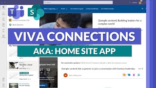 Microsoft Teams Home Page - the NEW Microsoft Viva Connections app powered by SharePoint screenshot 5