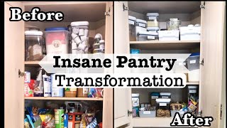 INSANE PANTRY TRANSFORMATION | PANTRY ORGANIZATION | HOW TO ORGANIZE YOUR PANTRY 2021