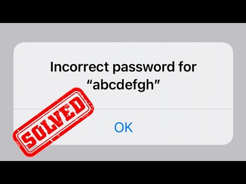 WiFi Incorrect Password On iPhone Fix