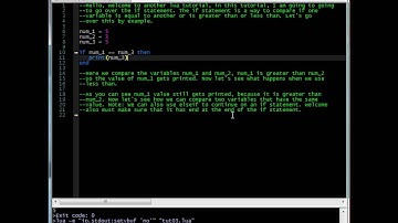 Lua Tutorial 03 - If Statements