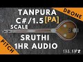 Tanpura sruthi  drone  c scale or 15 kattai  pa panchamam pancham  1385hz