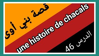 تعليم اللغة الفرنسية للمبتدئين،الدرس 46.French  language learning (une histoire de chacals)