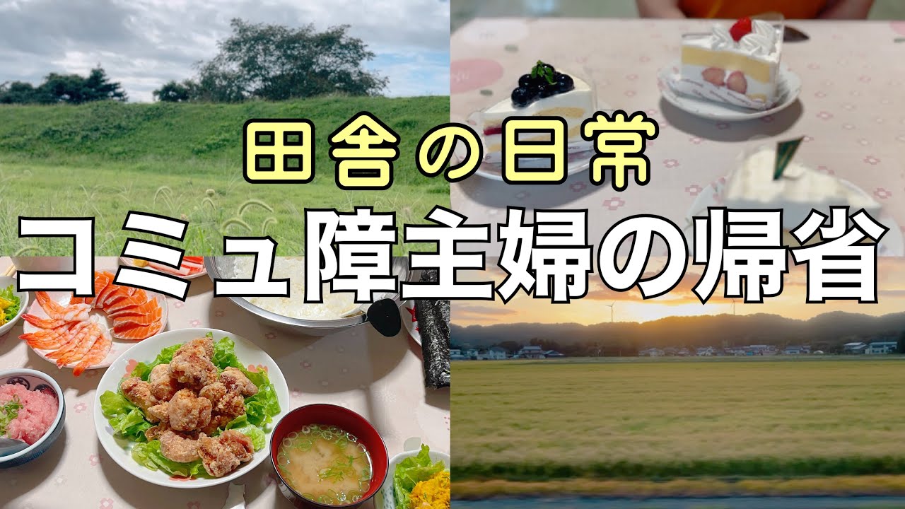 【田舎の日常】コミュ障主婦の帰省vlog🚌