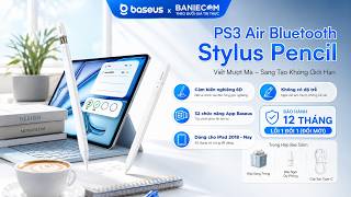 Trên tay &amp; hướng dẫn sử dụng bút Baseus Smooth Writing PS3 Air