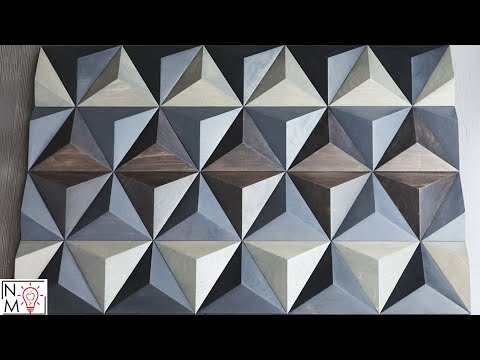 Trippy Wall Art from Construction Lumber