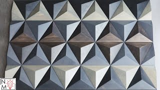 Trippy Wall Art From Construction Lumber