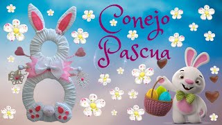 ADORNOS PASCUA  COLGANTE CONEJITO  RAPIDO, FACIL Y ECONOMICO  EASTER AND EASY DIYS. by Calina Manualidades Màgicas 174 views 2 years ago 10 minutes, 35 seconds