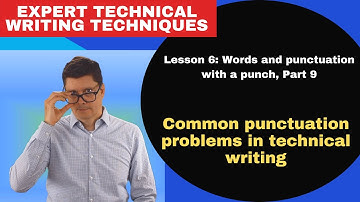 Common punctuation problems in technical writing