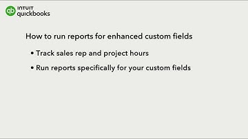 How to run reports for custom fields