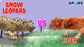 🐆 Snow Leopard vs 🐅 Siberian Tiger: See Who Wins