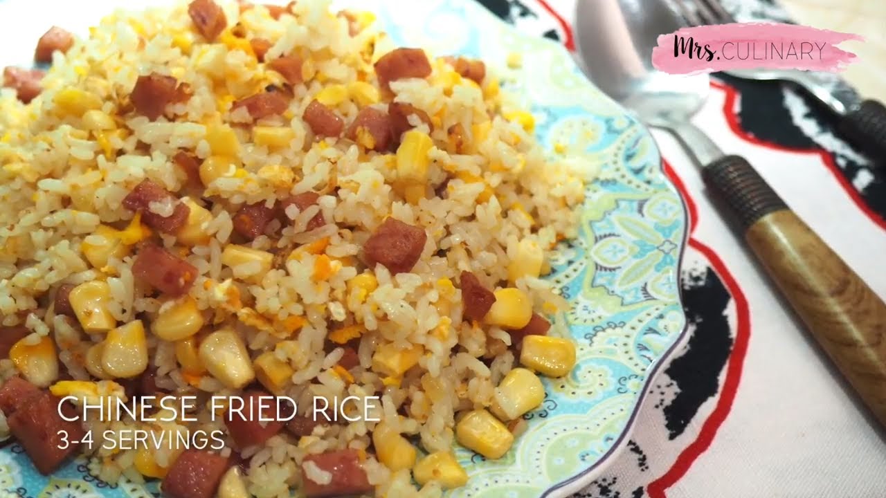 Nasi Goreng Telur Kornet Spesial | Chinese Fried Rice with ...