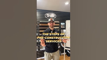 The steps of pre-construction services