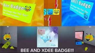 GETTING the BEE AND XDEE BADGE by THE REAL BEE!!! | Cube Runners