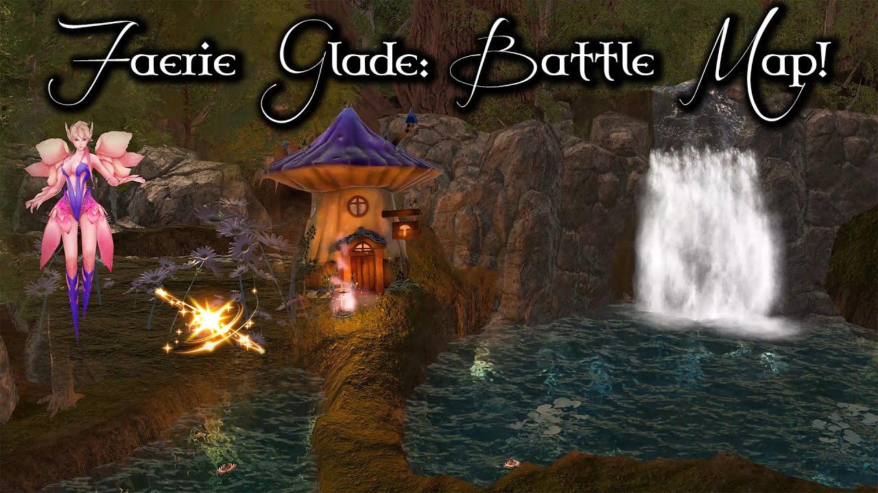 Faerie Glade Battle Map for D&D, Pathfinder and Roleplaying games