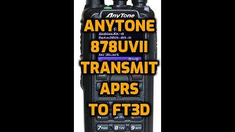 Anytone 878UVII - sending APRS