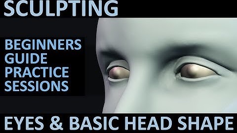 Sculpting for Beginners | How to Sculpt the Eyes | Blender 2.8